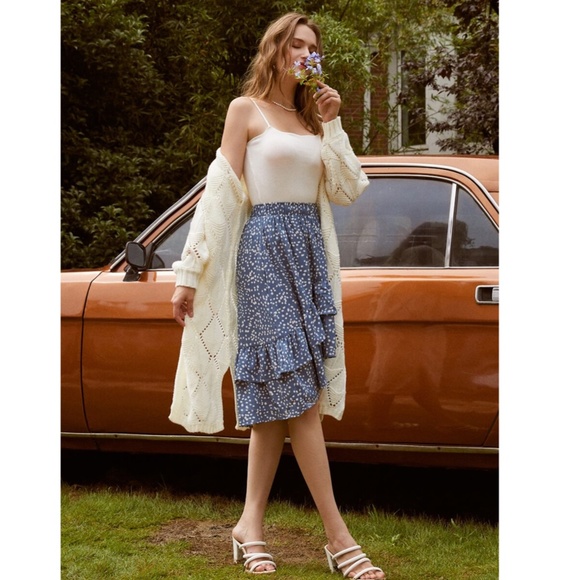 Off White Knit White Textured Cardigan - Picture 11 of 15